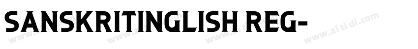 Sanskritinglish Reg字体转换